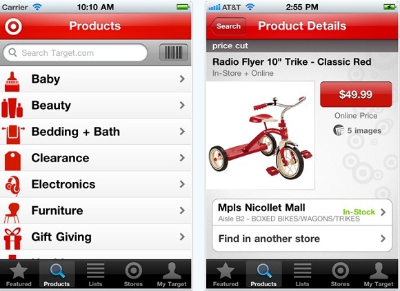 Les 10 meilleures applications d'achat gratuites pour les appareils iOS 8 cible d'achat