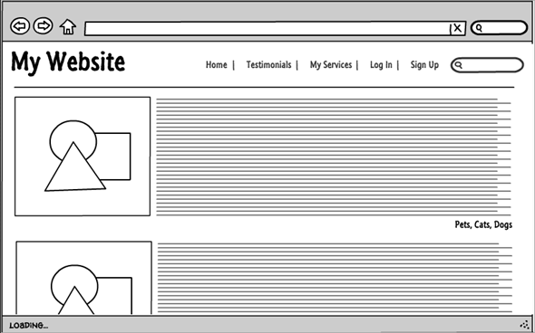 filaire du site