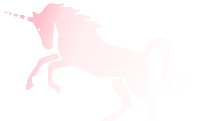 licorne rose invisible