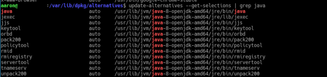 mettre à jour les alternatives java alts