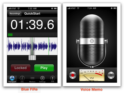 Le meilleur enregistreur audio gratuit pour l'iPhone bfire10