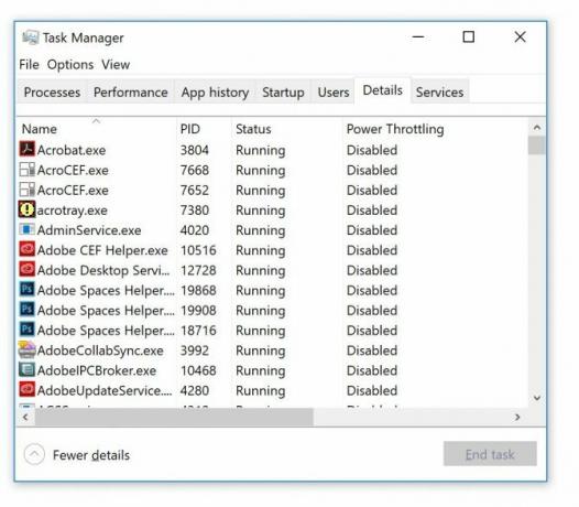 Comment économiser la batterie dans Windows 10 avec Power Throttling TaskManager Power Throttling e1510696650598