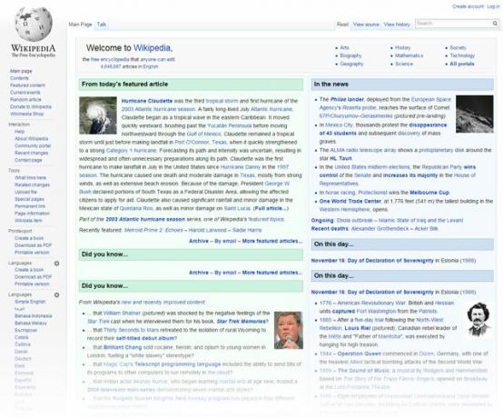 Wikipédia-Page d'accueil