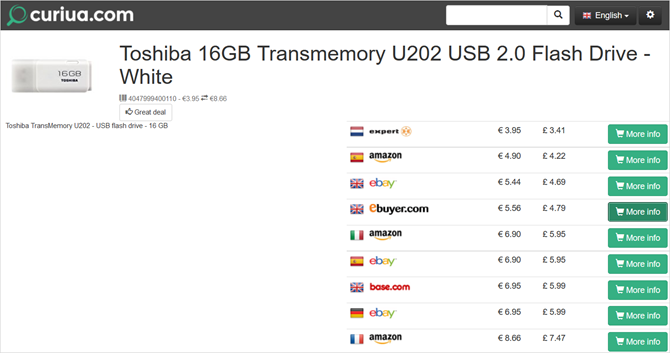 Curiua: comparer rapidement les prix dans les 5 Amazones européennes CuriuaAmazonProduct web