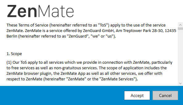 ZenMate VPN Review: Méditer sur votre confidentialité Conditions de configuration de ZenMate Review