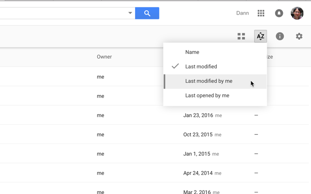 google-drive-sort-options